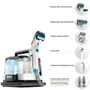Shark PX200EUT StainStriker Aspirador de Mano para Alfombras con 5 Accesorios, 450W, 1.25L Tanque de Agua Fresca y Bolsa de Almacenamiento