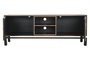 DKD Home Decor Mueble TV Teca y Acacia Natural 175x40x66