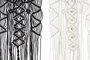 DKD Home Decor Decoración Colgante MDF Macramé 30x1x90 Surtido de 2