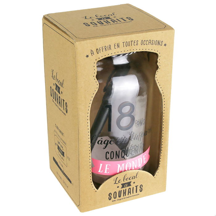 Dites-le avec des Mots Tarro Deseos Cumpleaños Hucha 18, 20, 30, 40, 50, 60 Años Regalo Original Dites-le avec des Mots Tarro Deseos Cumpleaños Hucha 18, 20, 30, 40, 50, 60 Años Regalo Original