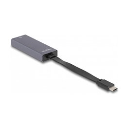 DeLOCK Adaptador USB Type-C™ a LAN 2,5 Gigabit RJ45 Slim Gris
