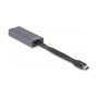 DeLOCK Adaptador USB Type-C™ a LAN 2,5 Gigabit RJ45 Slim Gris