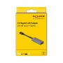 DeLOCK Adaptador USB Type-C™ a LAN 2,5 Gigabit RJ45 Slim Gris