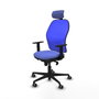 PIQUERAS Y CRESPO Silla de oficina Jorquera con mecanismo Sincro, Azul