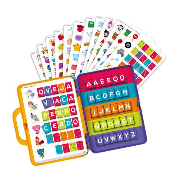 Diset Maletín Educativo Yo Aprendo A Leer 63715 para Aprender Palabras y Deletrear, Autocorrectivo, +5 Años, 90 Palabras