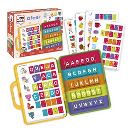 Diset Maletín Educativo Yo Aprendo A Leer 63715 para Aprender Palabras y Deletrear, Autocorrectivo, +5 Años, 90 Palabras