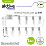 AKTIVE Guirnalda Solar de 2m con 10 Luces