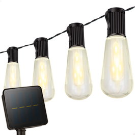 AKTIVE Guirnalda Solar de 2m con 10 Luces