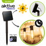 AKTIVE Guirnalda Solar de 2m con 10 Luces