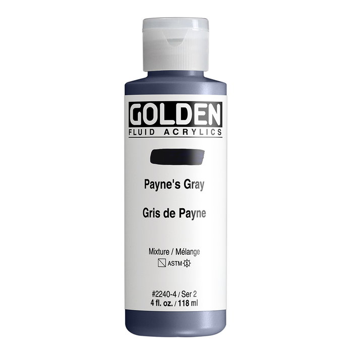 Golden Fluid Colores Acrílicos Gris De Payne 118 ml Golden Fluid Colores Acrílicos Gris De Payne 118 ml