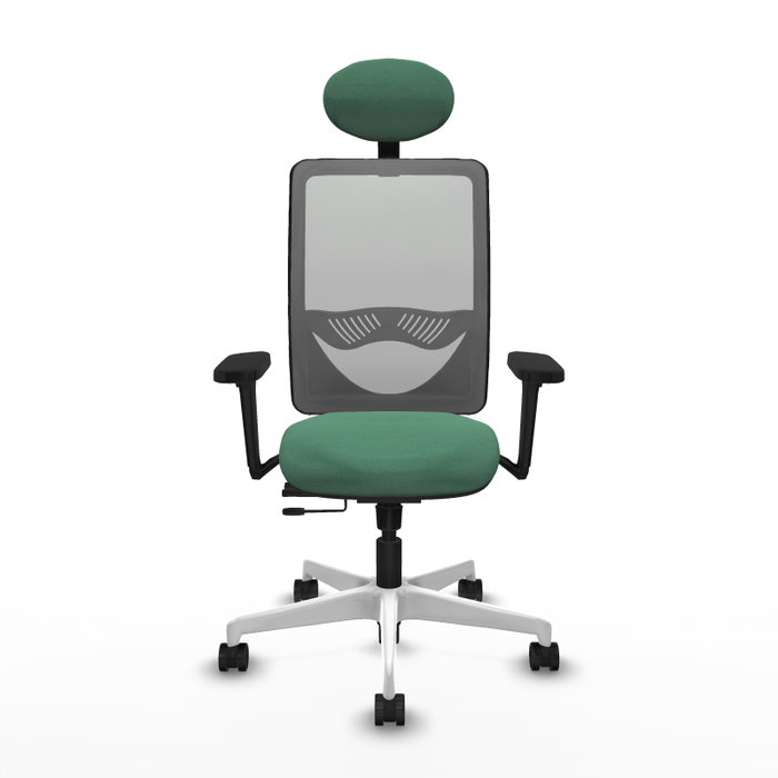 PIQUERAS Y CRESPO Silla de oficina Zulema Verde esmeralda y Gris PIQUERAS Y CRESPO Silla de oficina Zulema Verde esmeralda y Gris