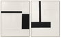 DKD Home Decor Cuadro Lienzo Abstracto Surtido de 2 Piezas