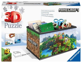 Ravensburger Puzzle 3D Caja Minecraft 22.60x15.50x13.50 cm - Edad 8+ - Multilingüe