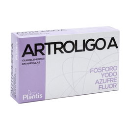 Plantis Artroligo A 20amp. Suplemento con Fósforo, Flúor, Azufre y Yodo para Artrosis y Desmineralización Ósea