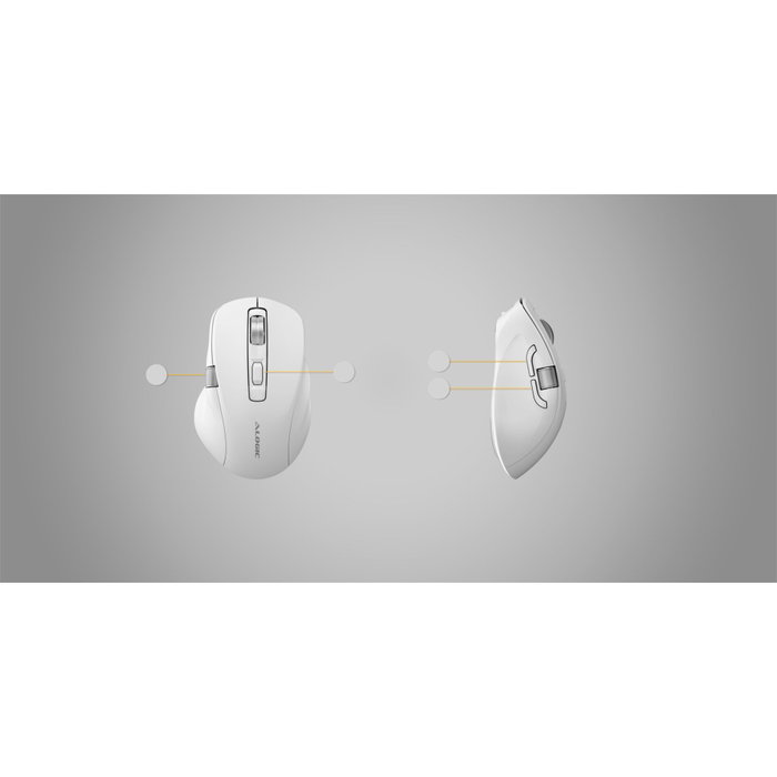 ALOGIC Apex Ratón Inalámbrico Bluetooth RF Blanco ALOGIC Apex Ratón Inalámbrico Bluetooth RF Blanco