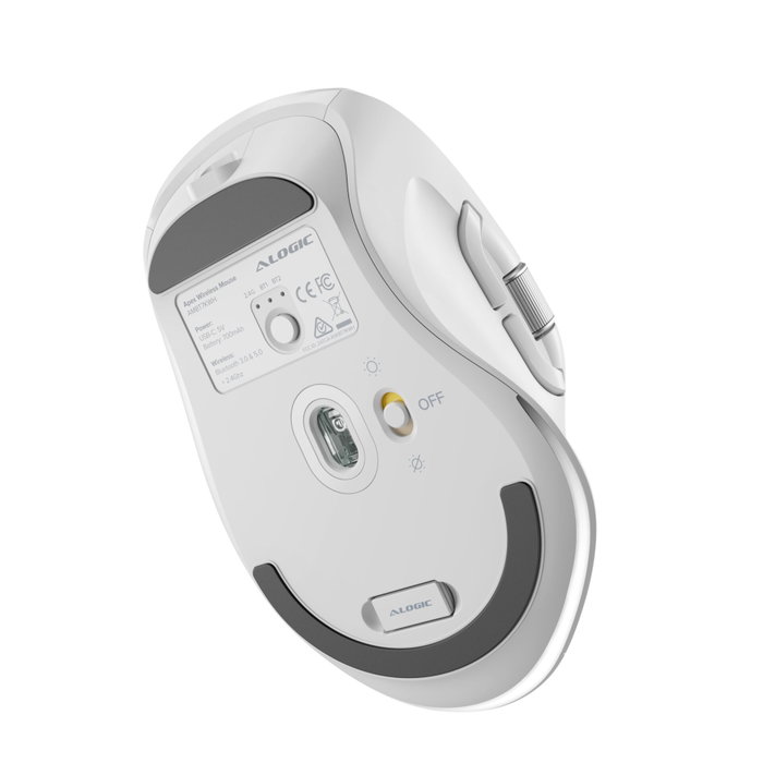 ALOGIC Apex Ratón Inalámbrico Bluetooth RF Blanco ALOGIC Apex Ratón Inalámbrico Bluetooth RF Blanco