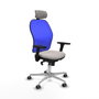 PIQUERAS Y CRESPO Silla de oficina Jorquera Blanco y Azul