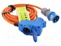 GOOBAY Prolongador de Alimentación H07RN-F 3G2,5mm2 5m Naranja