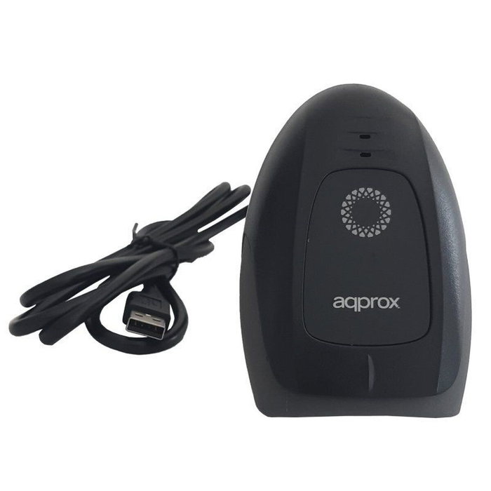 Approx Lector de código de barras láser LS11 USB Negro
