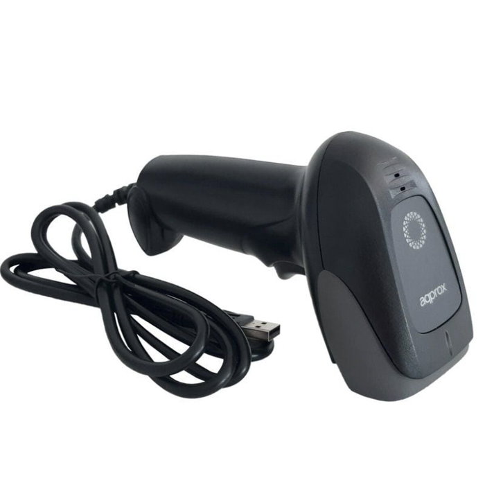 Approx Lector de código de barras láser LS11 USB Negro