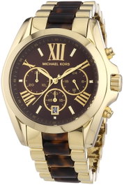 Michael Kors MK5696 con esfera marrón y correa dorado y negro