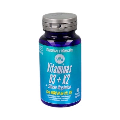 YNSADIET Vitamina D3 + K2 + Silicio Orgánico 90 cápsulas