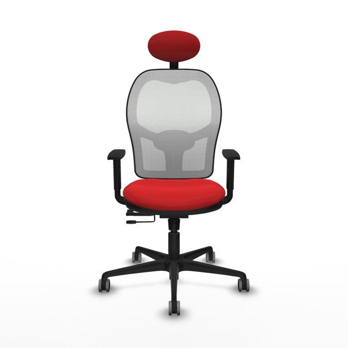 PIQUERAS Y CRESPO Silla de oficina Jorquera Rojo y Blanco