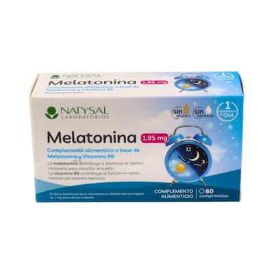 NATYSAL Melatonina 1.95mg 60 Comprimidos Masticables NATYSAL Melatonina 1.95mg 60 Comprimidos Masticables