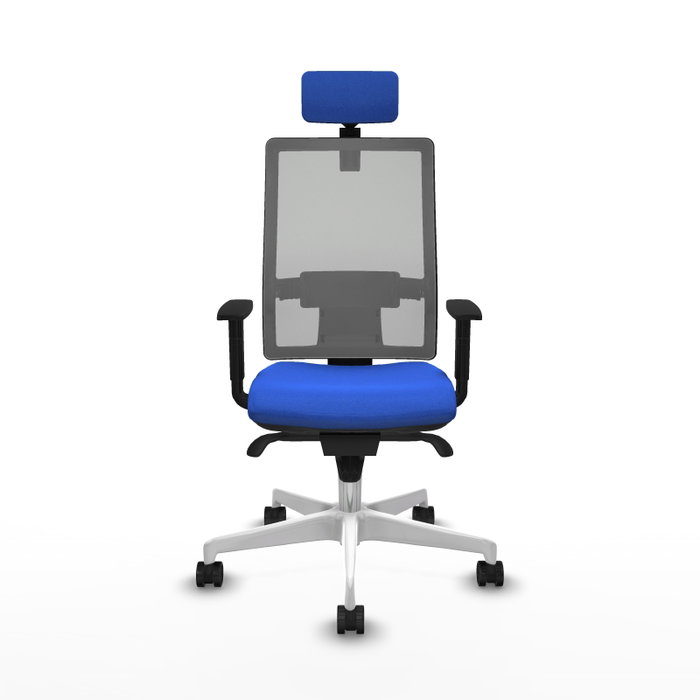 PIQUERAS Y CRESPO Silla de oficina Horna con mecanismo Sincro, Azul y Gris PIQUERAS Y CRESPO Silla de oficina Horna con mecanismo Sincro, Azul y Gris