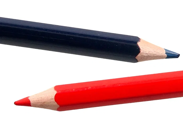 Liderpapel Lápices bicolor jumbo rojo/azul