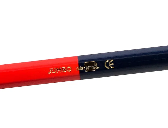 Liderpapel Lápices bicolor jumbo rojo/azul