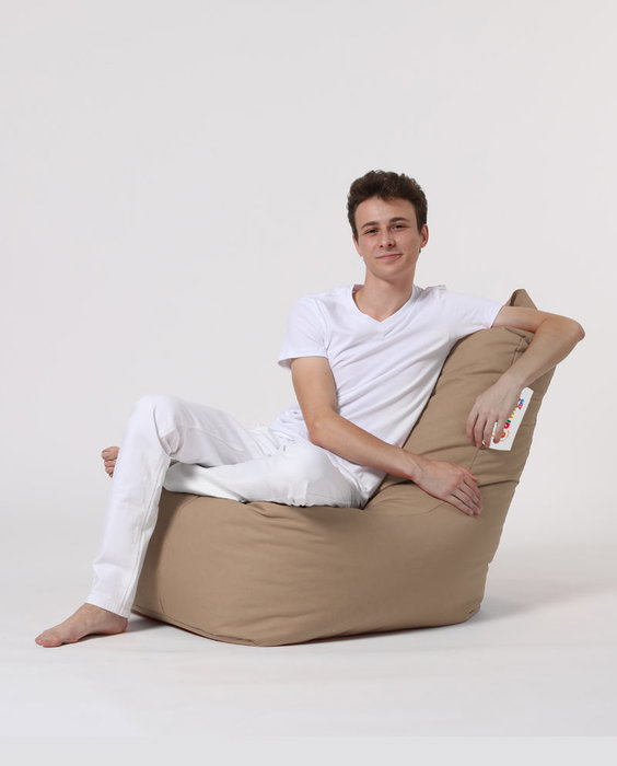 Atelier Del Sofa Puf de Jardín "Diamond - Mink", Poliéster Impermeable, 60cm Ancho, 90cm Respaldo, 35cm Asiento, Visón Atelier Del Sofa Puf de Jardín "Diamond - Mink", Poliéster Impermeable, 60cm Ancho, 90cm Respaldo, 35cm Asiento, Visón