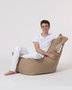 Atelier Del Sofa Puf de Jardín "Diamond - Mink", Poliéster Impermeable, 60cm Ancho, 90cm Respaldo, 35cm Asiento, Visón