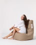 Atelier Del Sofa Puf de Jardín "Diamond - Mink", Poliéster Impermeable, 60cm Ancho, 90cm Respaldo, 35cm Asiento, Visón