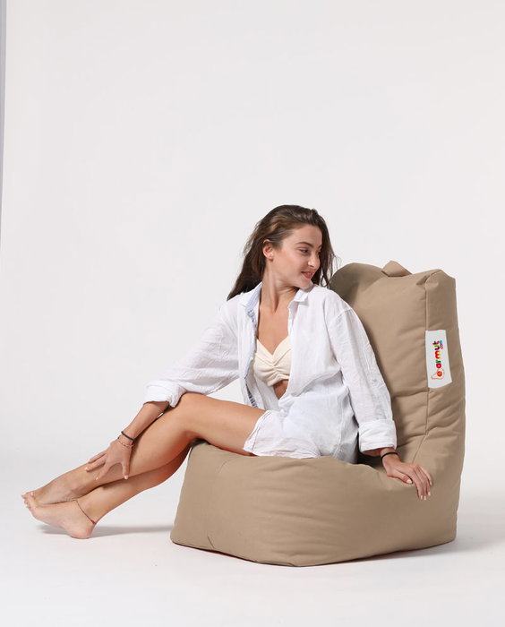 Atelier Del Sofa Puf de Jardín "Diamond - Mink", Poliéster Impermeable, 60cm Ancho, 90cm Respaldo, 35cm Asiento, Visón Atelier Del Sofa Puf de Jardín "Diamond - Mink", Poliéster Impermeable, 60cm Ancho, 90cm Respaldo, 35cm Asiento, Visón