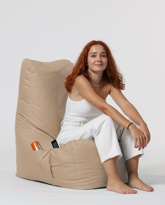Atelier Del Sofa Puf de Jardín "Diamond - Mink", Poliéster Impermeable, 60cm Ancho, 90cm Respaldo, 35cm Asiento, Visón Atelier Del Sofa Puf de Jardín "Diamond - Mink", Poliéster Impermeable, 60cm Ancho, 90cm Respaldo, 35cm Asiento, Visón