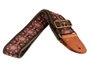 Correa Gaucho Auténtico Deluxe Tradicional para Guitarra 50 mm Hebilla Latón Bl/Pk