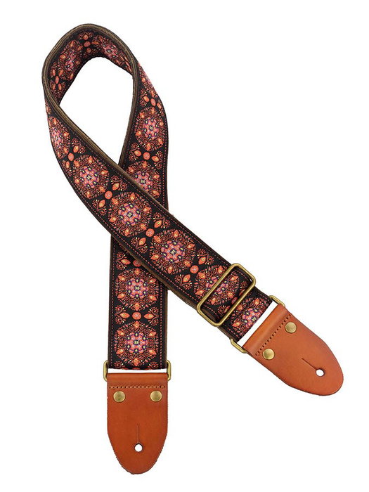 Correa Gaucho Auténtico Deluxe Tradicional para Guitarra 50 mm Hebilla Latón Bl/Pk Correa Gaucho Auténtico Deluxe Tradicional para Guitarra 50 mm Hebilla Latón Bl/Pk