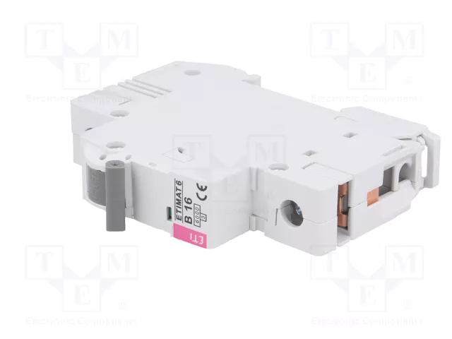 ETI POLAM ETIMAT 6 Interruptor magnetotérmico 1P 16A 6kA ETI POLAM ETIMAT 6 Interruptor magnetotérmico 1P 16A 6kA