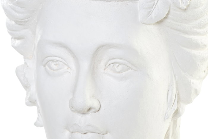 DKD Home Decor Macetero Fibra Vidrio Mujer Blanco 23x23x32 DKD Home Decor Macetero Fibra Vidrio Mujer Blanco 23x23x32