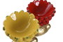 DKD Home Decor Jarrón Moderno Rojo Amarillo 17 x 35 x 28 cm (2 Unidades)