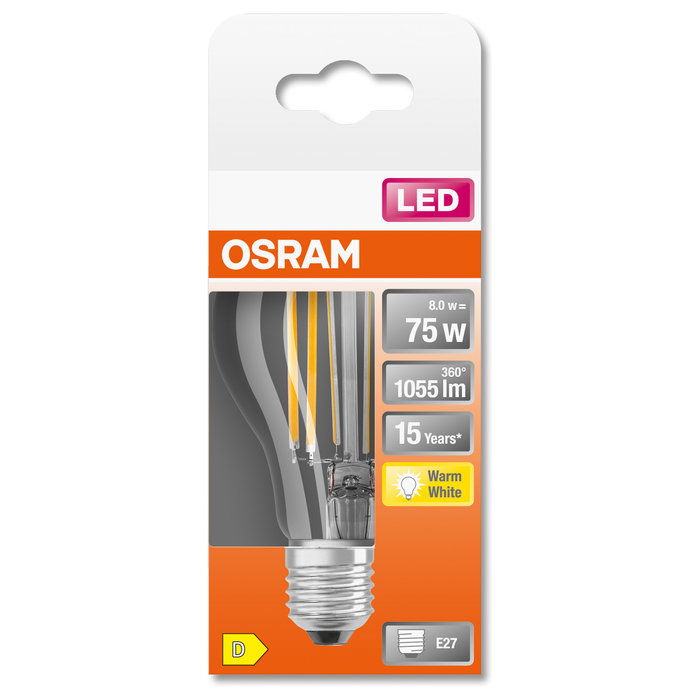 OSRAM LED-Lampe RETROFIT CLASSIC A 75 7.5 W blanco cálido OSRAM LED-Lampe RETROFIT CLASSIC A 75 7.5 W blanco cálido