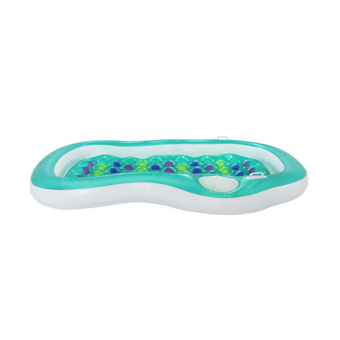 Bestway Colchoneta Doble Hinchable Vasos con Nevera 224x174 cm Playa y Piscina 43045