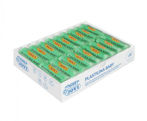 JOVI My First Plastilina Baby Verde Caja de 18 unidades