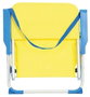 JugaToys Silla de playa de aluminio fija amarillo neón con asas
