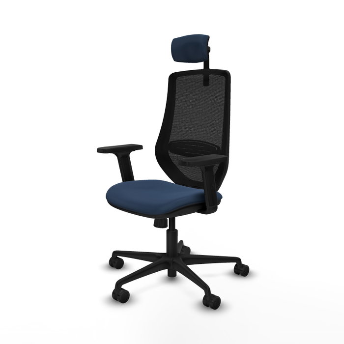 PIQUERAS Y CRESPO Silla de oficina Mardos con mecanismo Sincro, Azul marino y Negro PIQUERAS Y CRESPO Silla de oficina Mardos con mecanismo Sincro, Azul marino y Negro