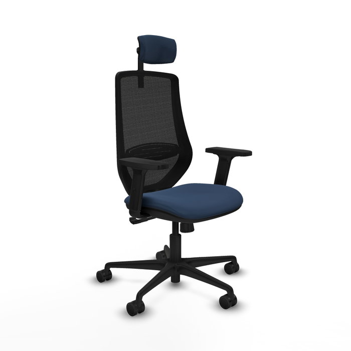 PIQUERAS Y CRESPO Silla de oficina Mardos con mecanismo Sincro, Azul marino y Negro PIQUERAS Y CRESPO Silla de oficina Mardos con mecanismo Sincro, Azul marino y Negro