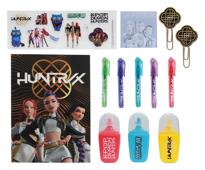 Blue Sky Studios KPop Demon Hunters Set de Escritura Golden pack de 10 Blue Sky Studios KPop Demon Hunters Set de Escritura Golden pack de 10