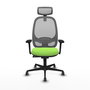 PIQUERAS Y CRESPO Silla de oficina Cilanco con mecanismo Sincro, color Pistacho y Gris