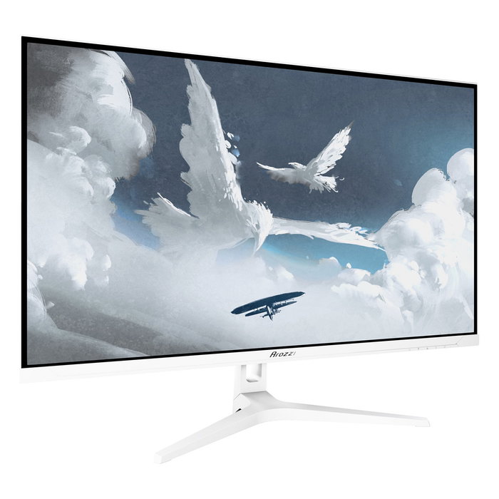 Arozzi Nova Monitor Gaming 32" IPS QHD 180Hz 1ms HDR 100% sRGB Blanco, con Altavoces y Montaje VESA, para Videojuegos